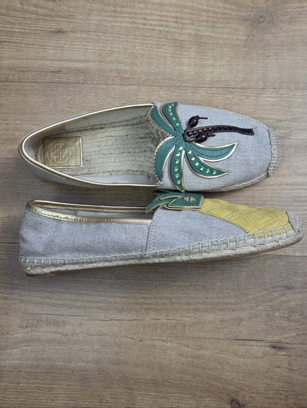 Tory Burch Castaway Embellished Espadrille Flats - Picture 11 of 16